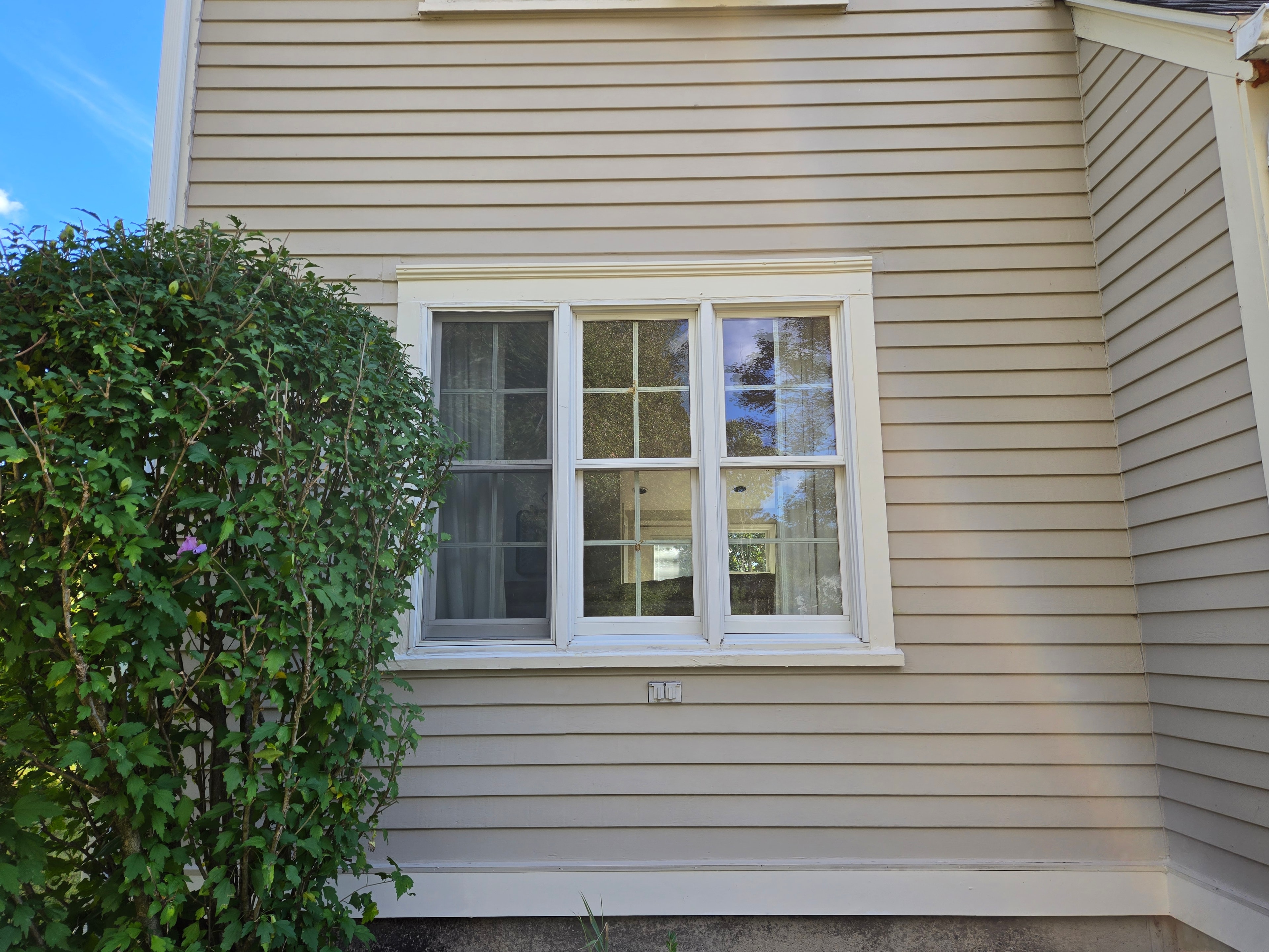 After: clean window and base trim